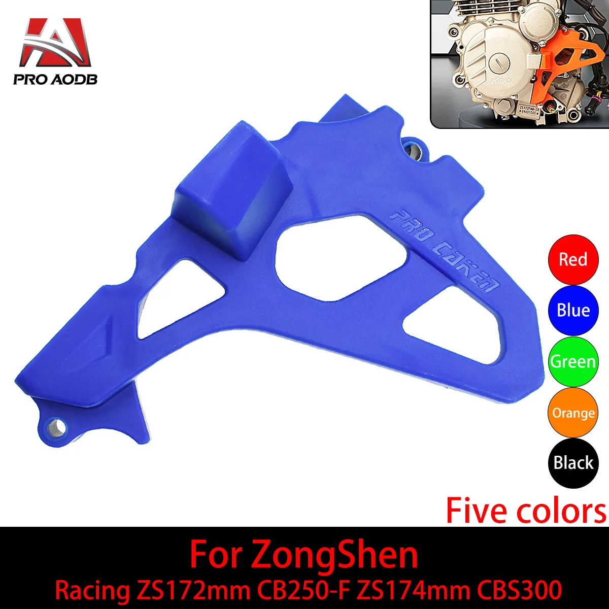 Dirt Bike Motorcycle Magnetic Motor Clutch Driver Sprocket Engine Protection Cover For ZONGSHEN ZS172mm CB250-F ZS174mm CBS300