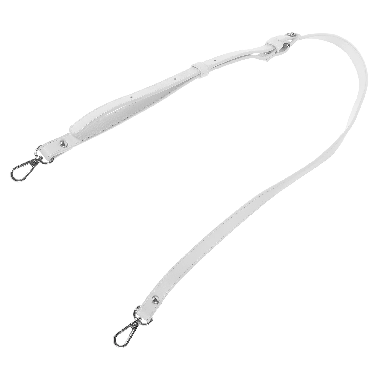 

Adjustable Shoulder Strap for Bags White Replacement PU Luggage Belt Long Decorative Comfortable Crossbody Durable Bag Strap
