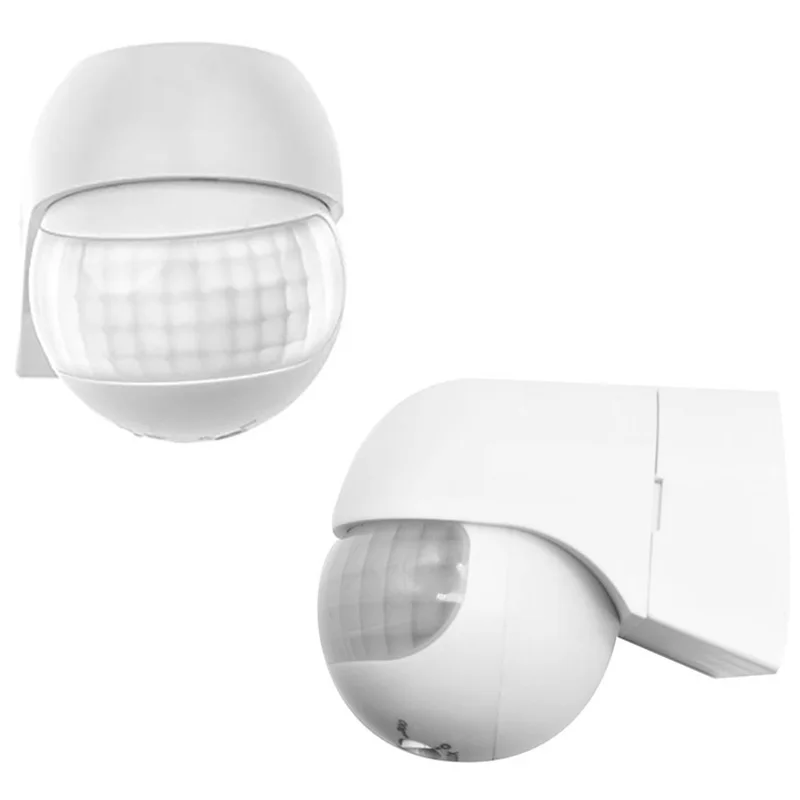 Датчик движения 110 В-230 В, детектор движения, автоматический инфракрасный PIR-датчик, вращение на 180 градусов, наружный таймер, фотопереключатель