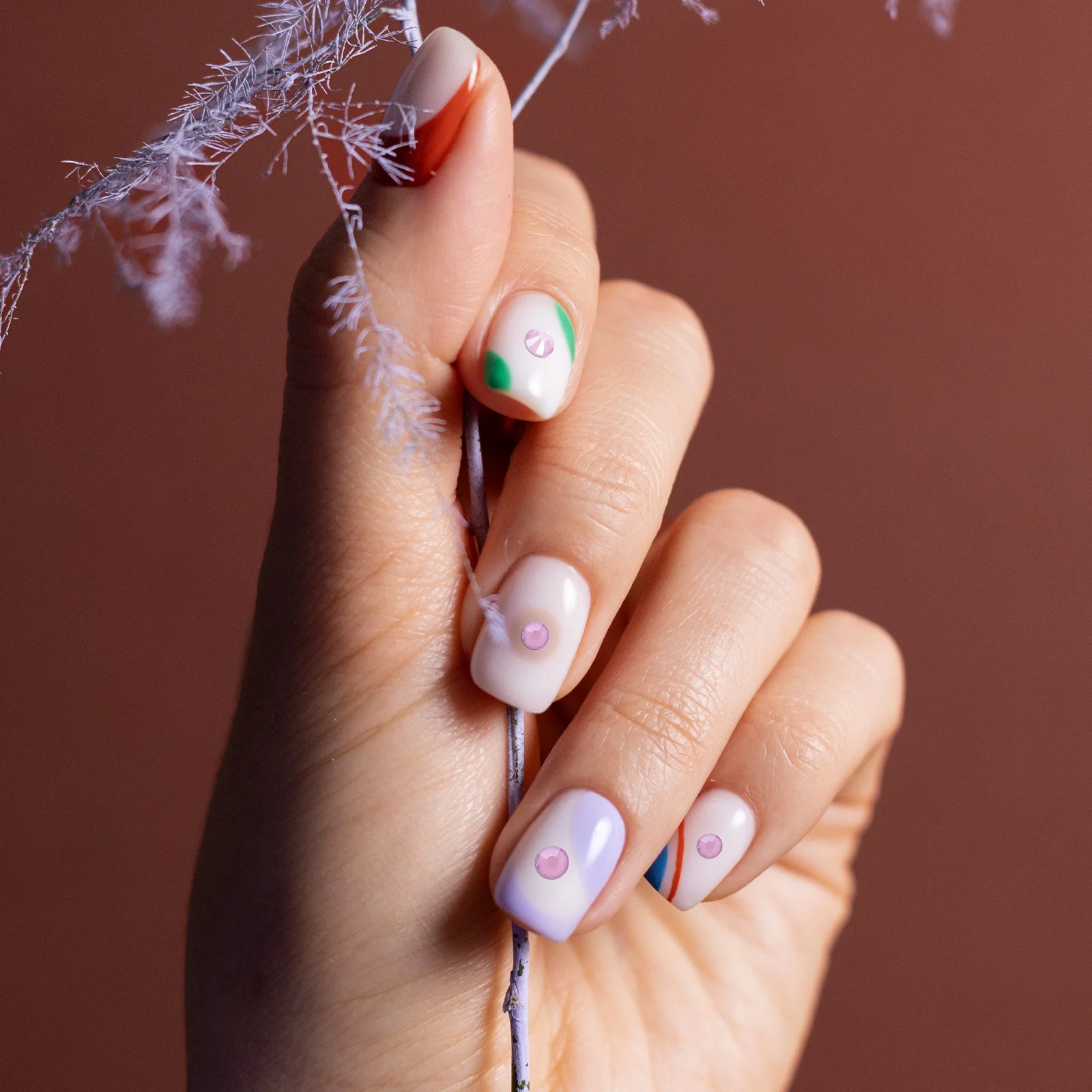 820 Uds gemas para uñas diamantes de imitación de cristal varios tamaños Flatback Nail Art DIY funda de teléfono joyería suministros para manualidades diamantes de imitación de cristal