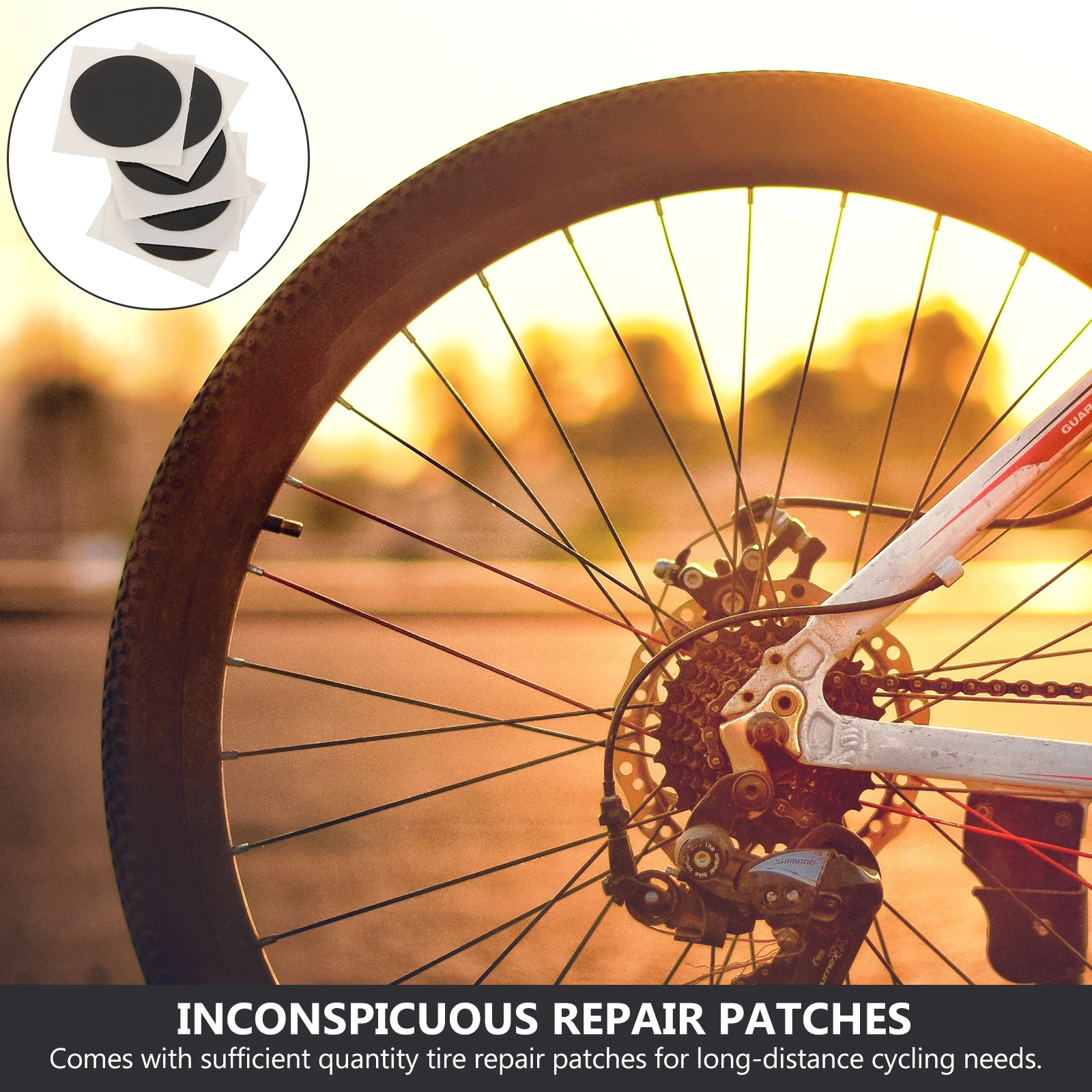 

10Pcs Heavy Duty Tire Patch Kit Bike Tube Repair Patches Emergency Tool Universal Durable Easy to Use Tire Patch