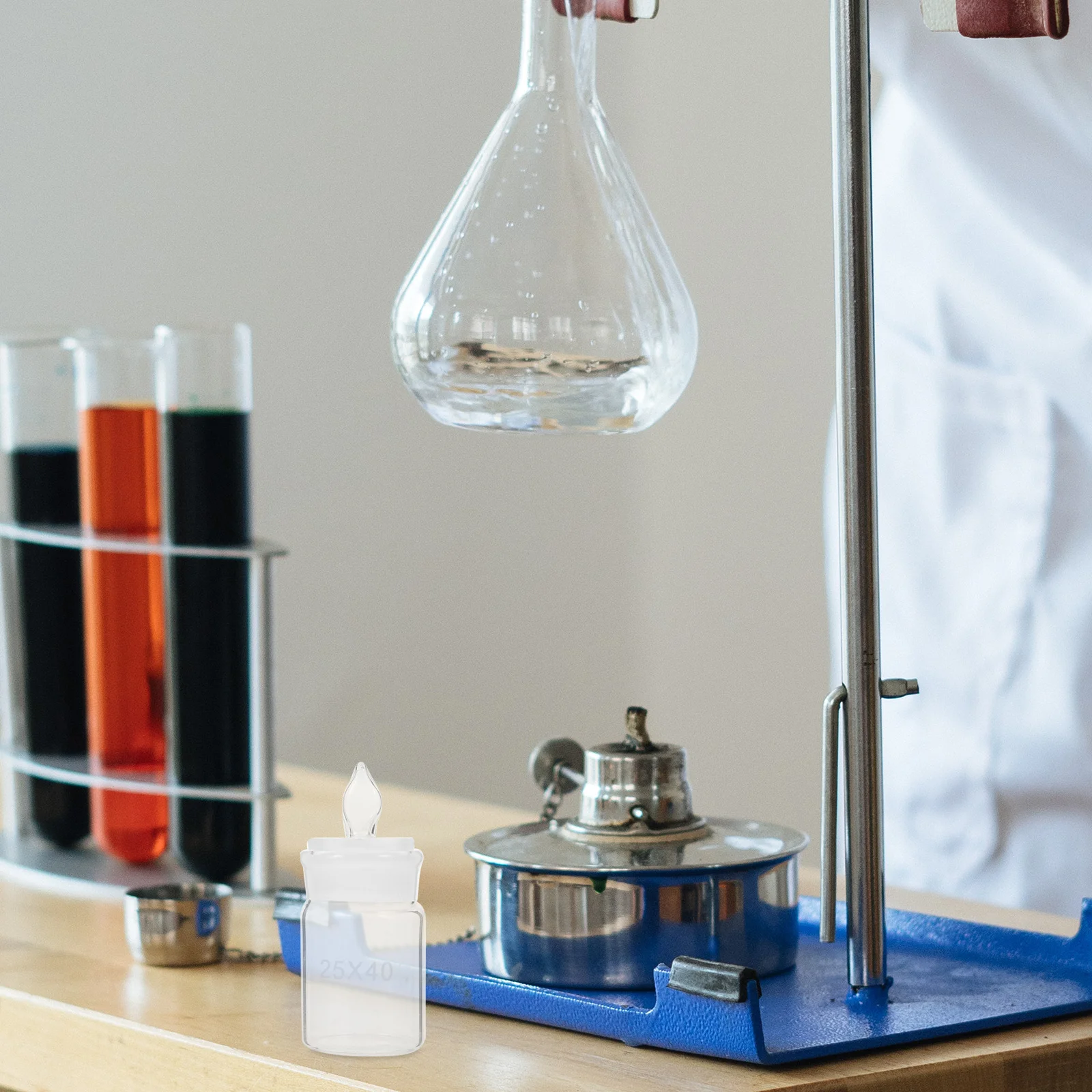 

Laboratory Glass Weighing Bottle Clear Multi Functional Sampling Jar Experiment Equipment for Accurate Weighing