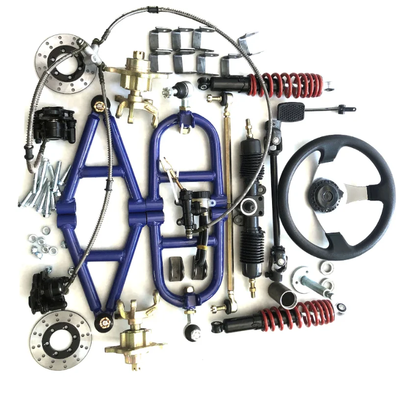 Modified Four-wheeler Electric ATV Steel Tube Kart Accessories Front Suspension Rocker Flange Steering Machine