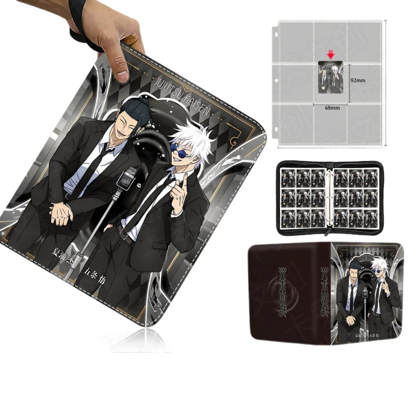 

2026Jujutsu Kaisen Geto Suguru Zipper PU Card Book Album Binder Business Card Holder Anime Trendy Toy Cartoon Gift Flow Toy Gift