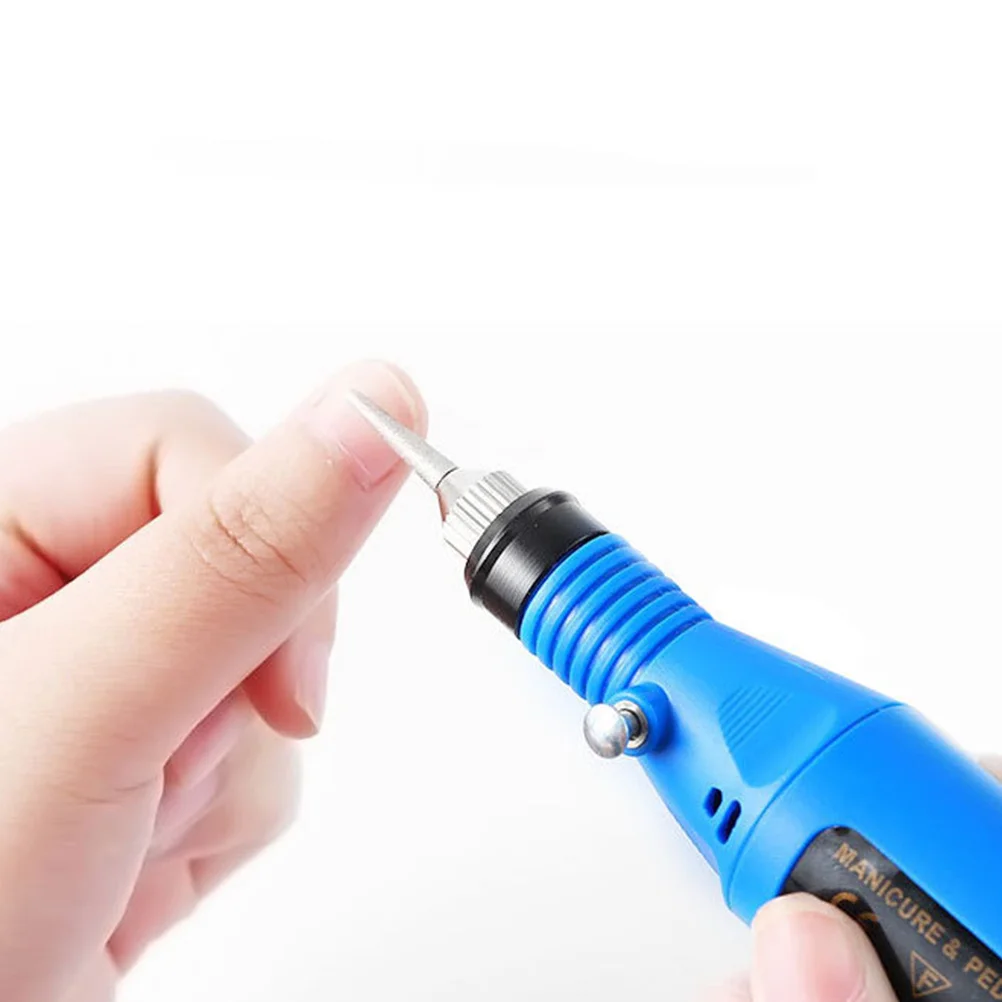 

1 Set of Nail Drill Bits Professional Ceramic Electric Nail Polishing Machine Grinding Head (Yellow)