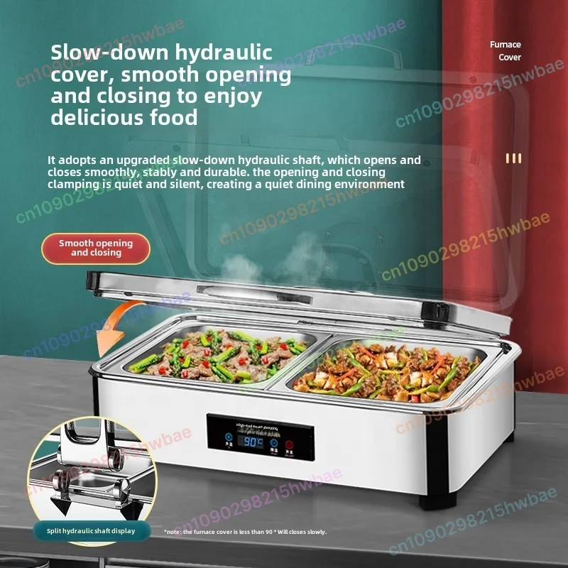 

Hydraulic Buffet Furnace Touch Digital Display Insulation Furnace Hotel Restaurant Breakfast Furnace Electric Heating Buffy