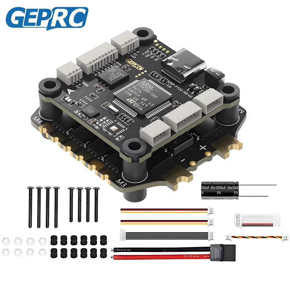GEPRC TAKER F722 BLS 65A Stack V2 GEP-F722-HD V2 Flight Controller TAKER BLS 65A 4IN1 ESC 3-8S For FPV Racing Drone RC Quadcopte