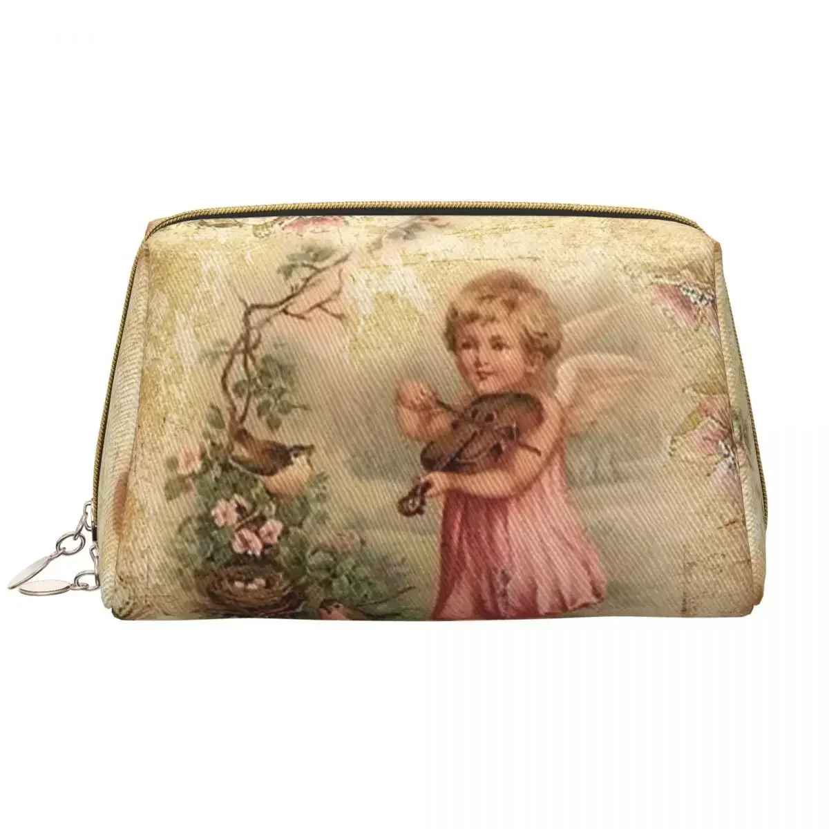 Fashion Victorian Angel Travel Toiletry Bag for Women Vintage Angel Cosmetic Makeup Organizer Beauty Storage Dopp Kit