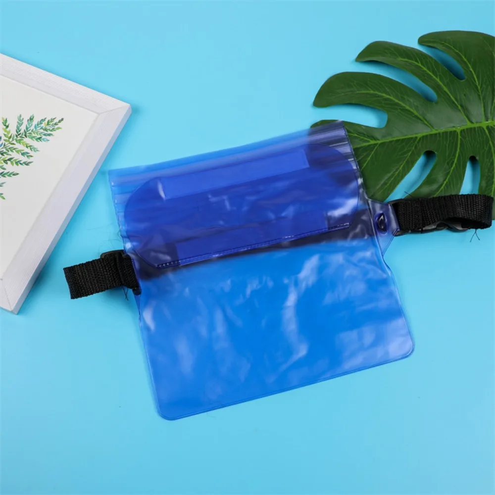 

Songkran Waterproof Phone Bag 3-layers Transparent Waist Waterproof Bag Soft Portable Swimming Storage Bag Diving
