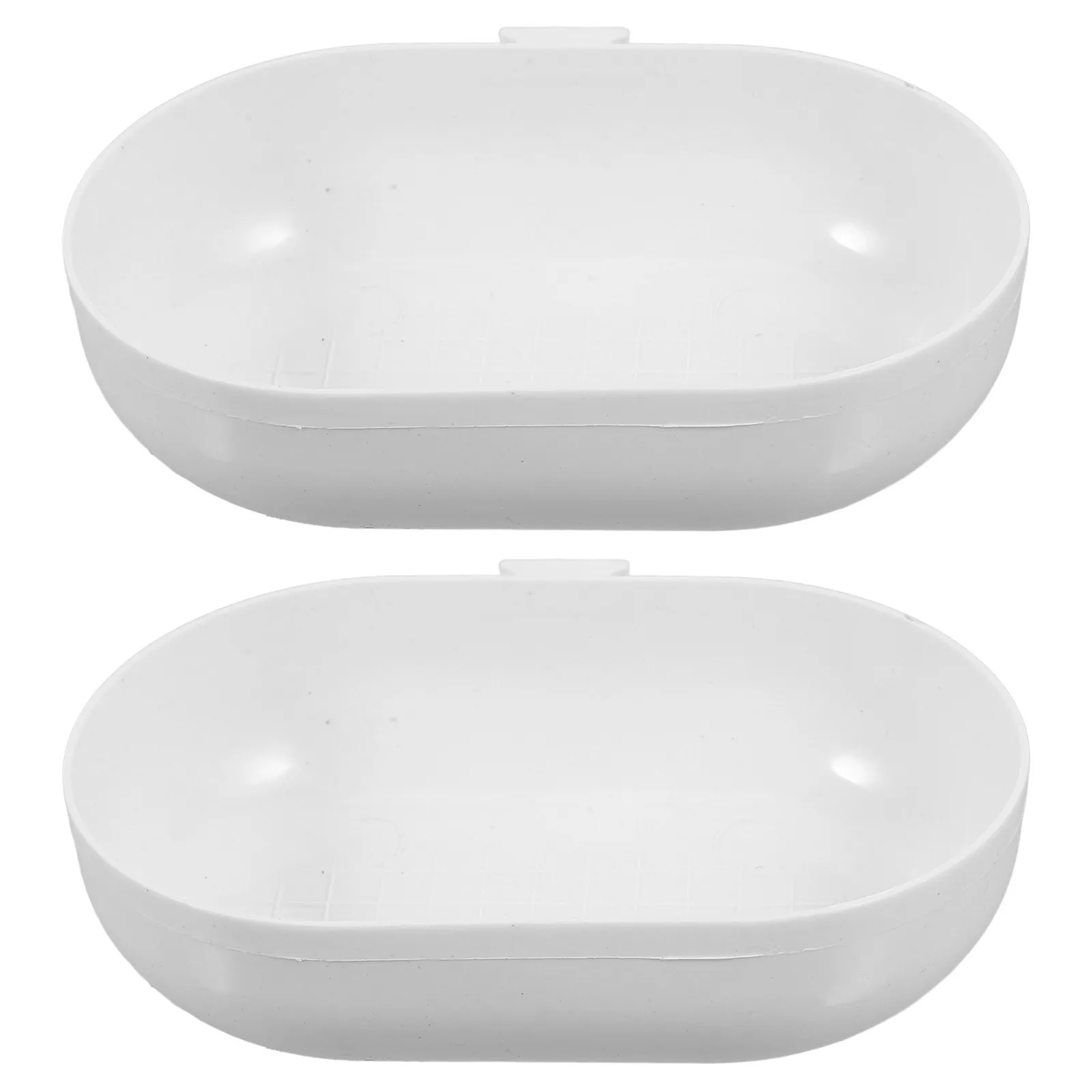 2Pcs Plastic Bird Bath Bowls for Cage and Garden Outdoor Heavy Duty Small Birds Bath Bowl Water Dish Birdbath Only