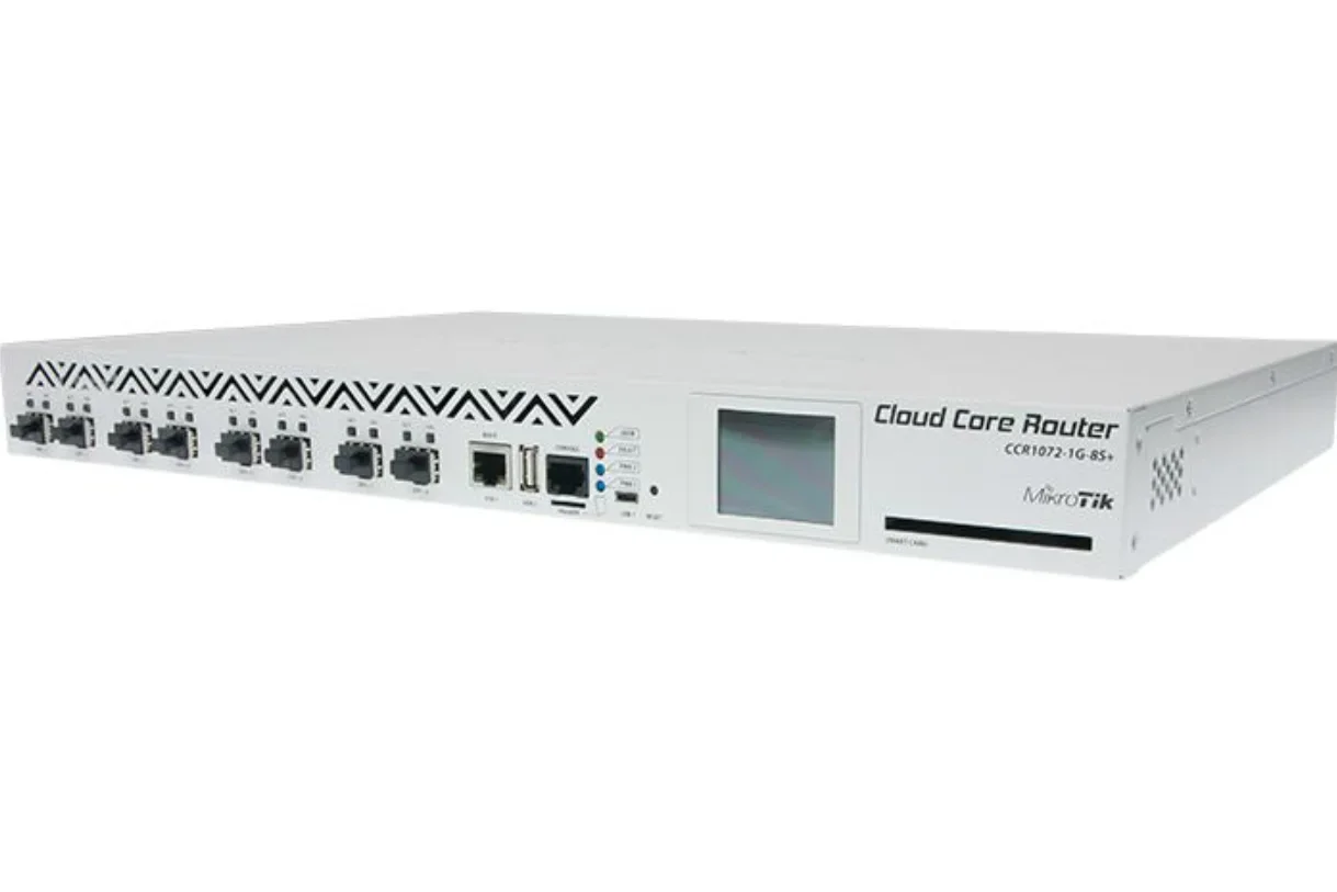 Mikrotik CCR1072-1G-8S+ 10 Gigabit wired industrial router with16G memory possess