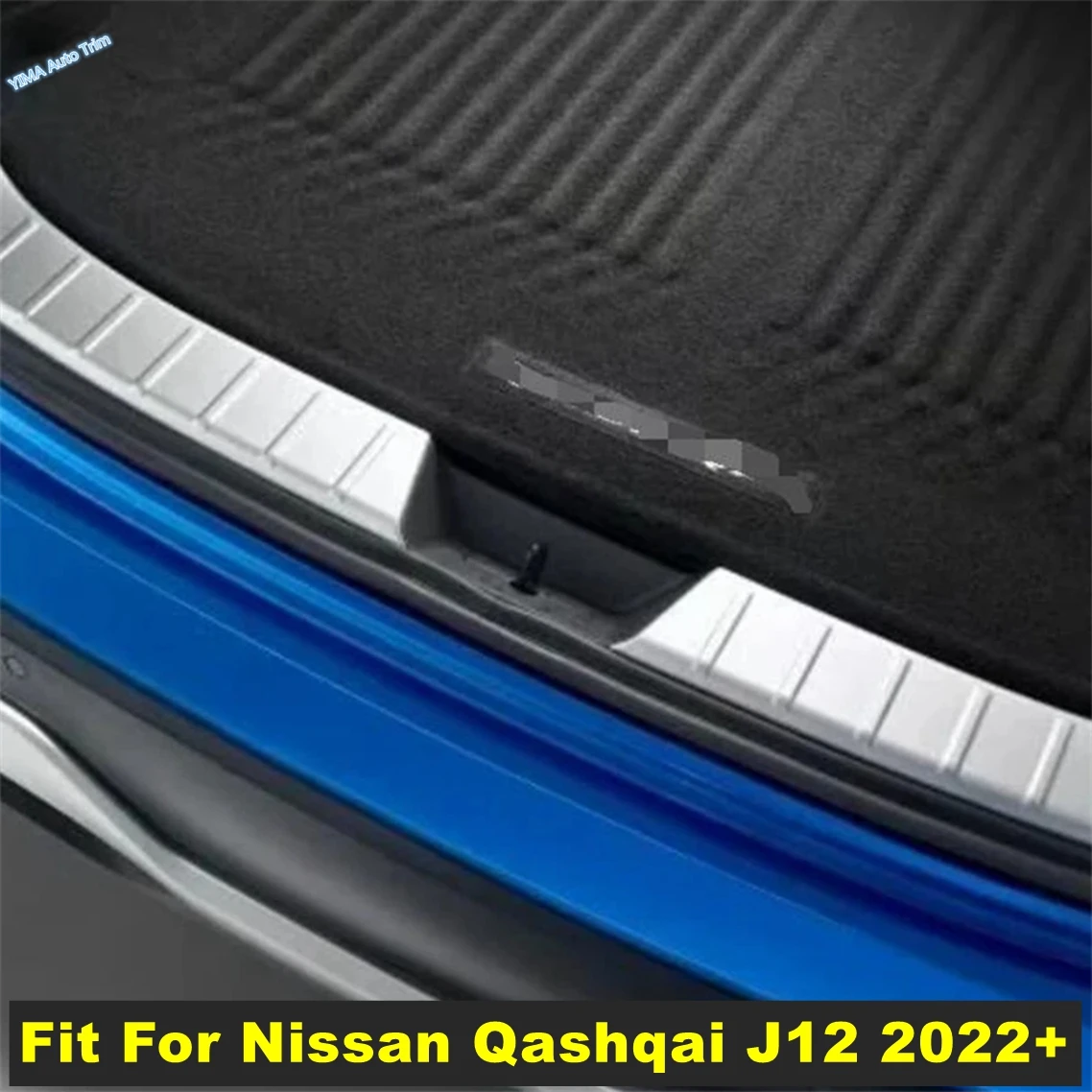 Car Door Sill Protector Inner Rear Bumper Guard Trunk Skid Plate Cover Trim External Spare Part For Nissan Qashqai J12 2022 2023