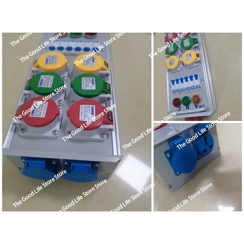 

6-way small electrical box, 16A socket box, Fuge portable large screen LED screen power box, controller, stage distribution box