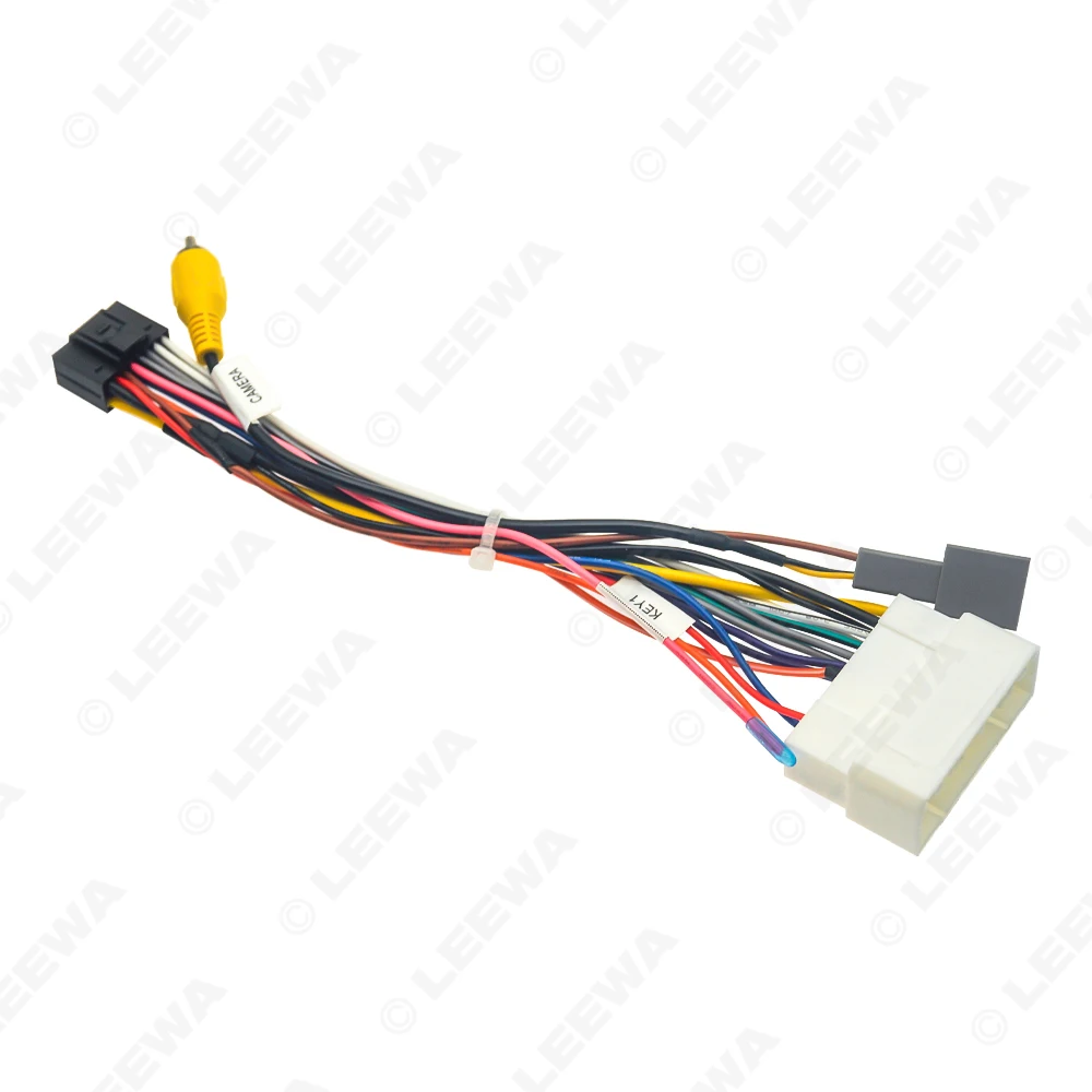 LEEWA سيارة 16pin سلك الطاقة الأسلاك تسخير محول لميتسوبيشي أوتلاندر 2021 راديو سلك تركيب رئيس وحدة # CA5927