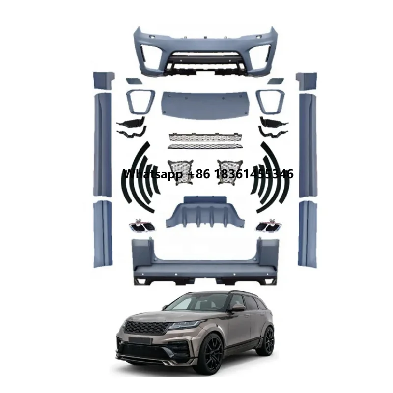 

Body Kit Rang Rove Sport 2018-2022 Flying Wing Car Accessorie Front And Rear Bumpers Exhaust Pipes Lip Upgrade