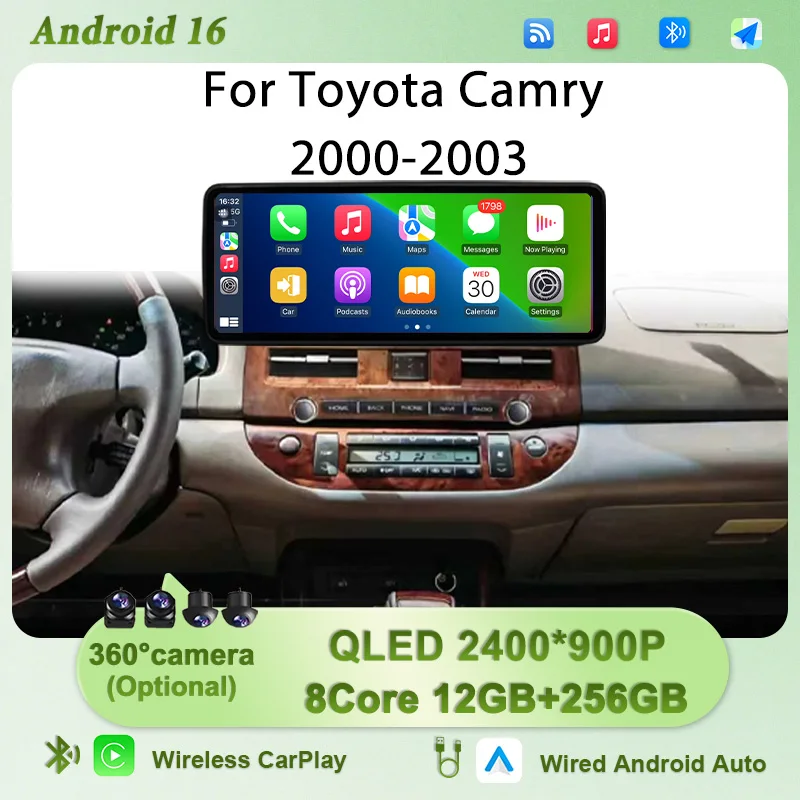 for Toyota Camry 2000-2003 12.3