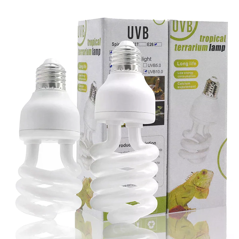 1Pcs 13/26W UV Rays Energy Saving Terrarium Basking Light 5.0 10.0 UVB Reptile Lamp Turtle Lizard Snake Reptiles Heating Lamp - view 3