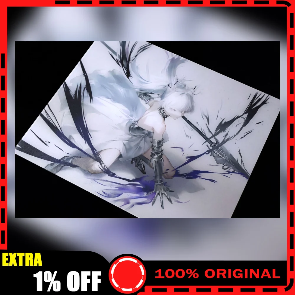 Eclipse Zero Sun Shower Tempered Glass Mouse Pad 490x420mm Large Anime Gaming Desk Mous Mat for FPS Esports PC Gamer Accessory