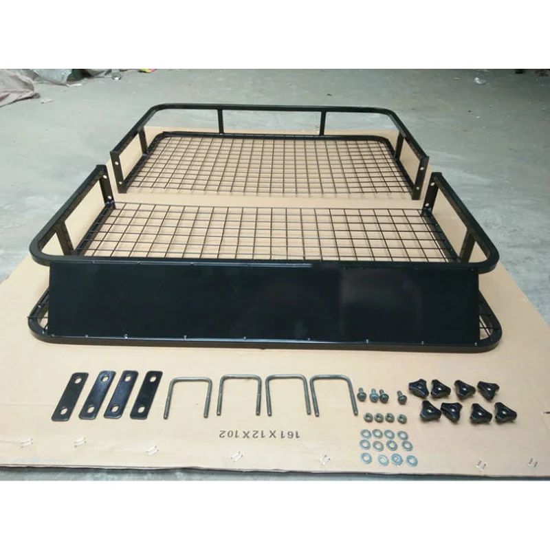 Auto Parts Heavy Duty Steel Large Roof Rack Cargo Basket Off-Road Versatile SUV