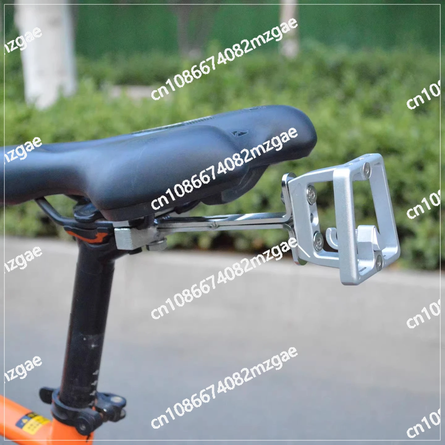 

304 stainless steel rear pig nose conversion frame, bicycle saddle pig nose bag expansion bracket, universal mounting seat