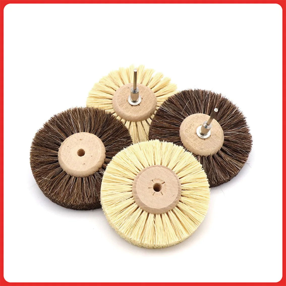 1Pcs Abrasive Sisal Filament or Horse Hair Brush Polishing Grinding Buffing Wheel Woodworking Electric Stationery Brush Head