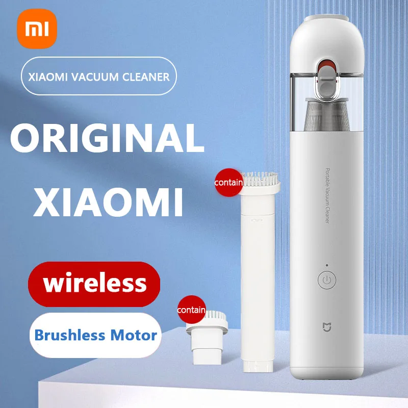 Xiaomi Mijia Portable Car Vacuum Cleaner Mini Handheld Wireless Cleaning Machine for Home Auto Supplies 13000Pa