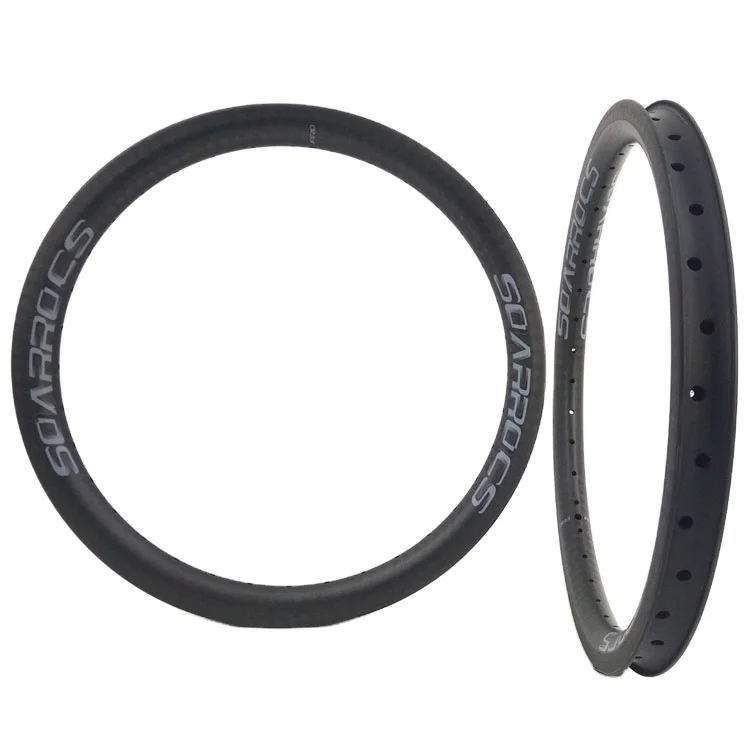 

STLFCarbon Clincher 451mm 20 Inch 30 Deep BMX Bicycle Rim 25 Width Folding Bicycle Rims