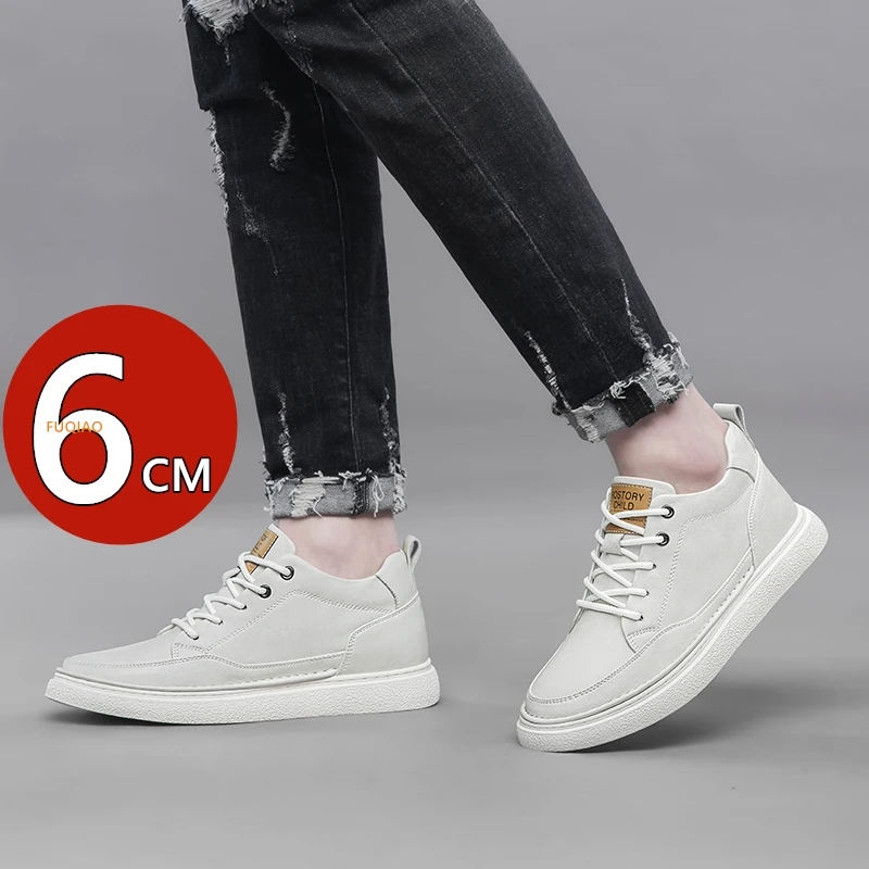 

Мужские кроссовки, обувь-лифт, обувь на скрытом каблуке, увеличивающая рост, дышащая, увеличивающая рост, повседневная спортивная обувь с подъемом 6 см