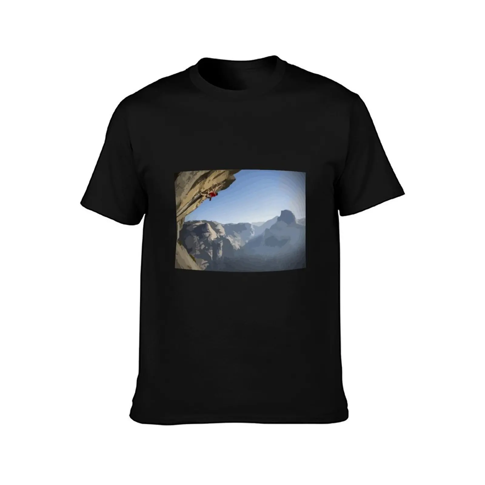 Alex Honnold Roof of Heaven Solo Painting T-Shirt Summer Fashion Casual Tee Shirt T-Shirt