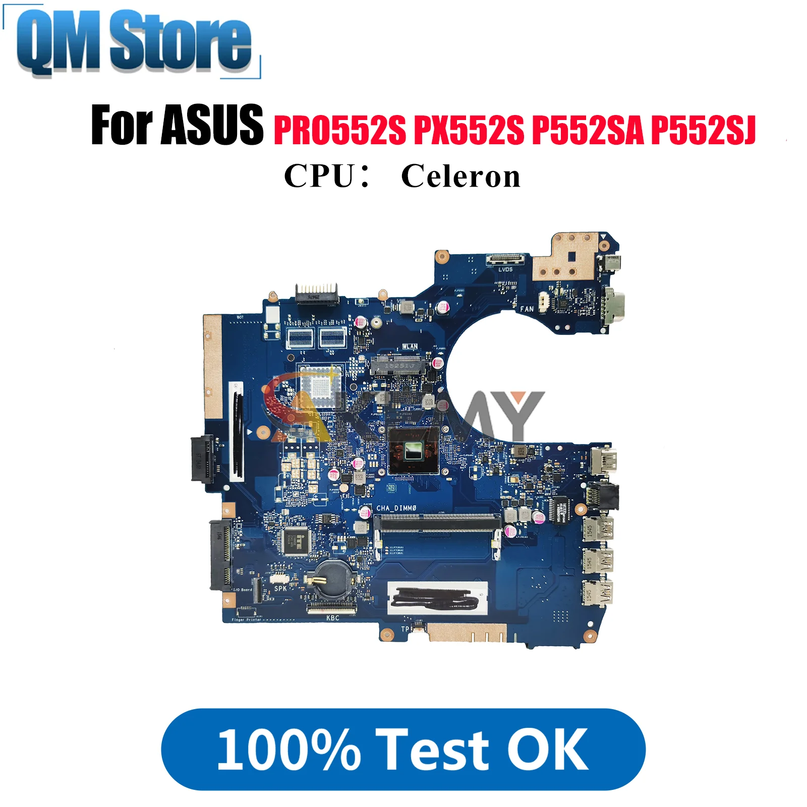 

P552SA Материнская плата для ноутбука ASUS ProArt P552SJ P552S PE552S PX552S P552SA PRO552S Материнская плата с процессором Celeron 100% тесты OK stk