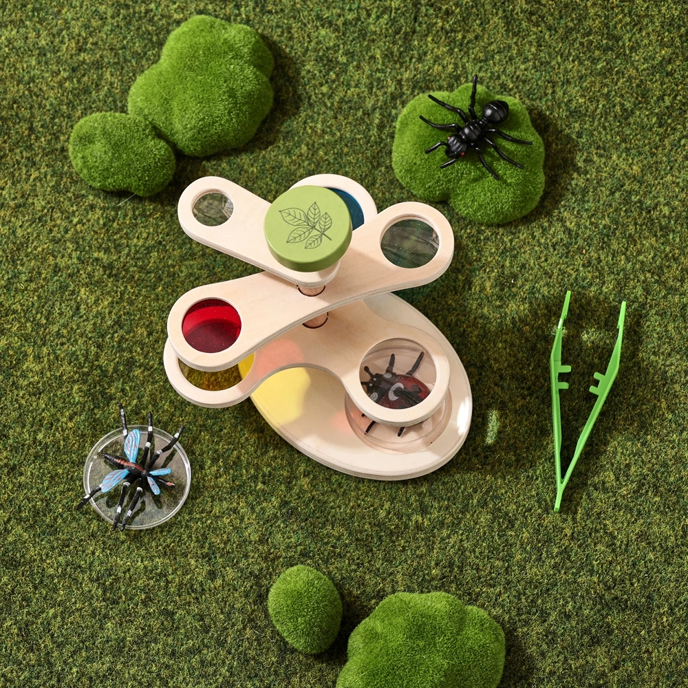 

Animal Life Cycle Observation Toy Montessori Teaching Aids Wooden Magnifying Observation Mirror Baby Preschool Education Toys