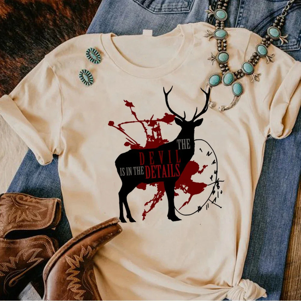 Hannibal tshirt women Y2K t-shirts girl manga y2k clothes