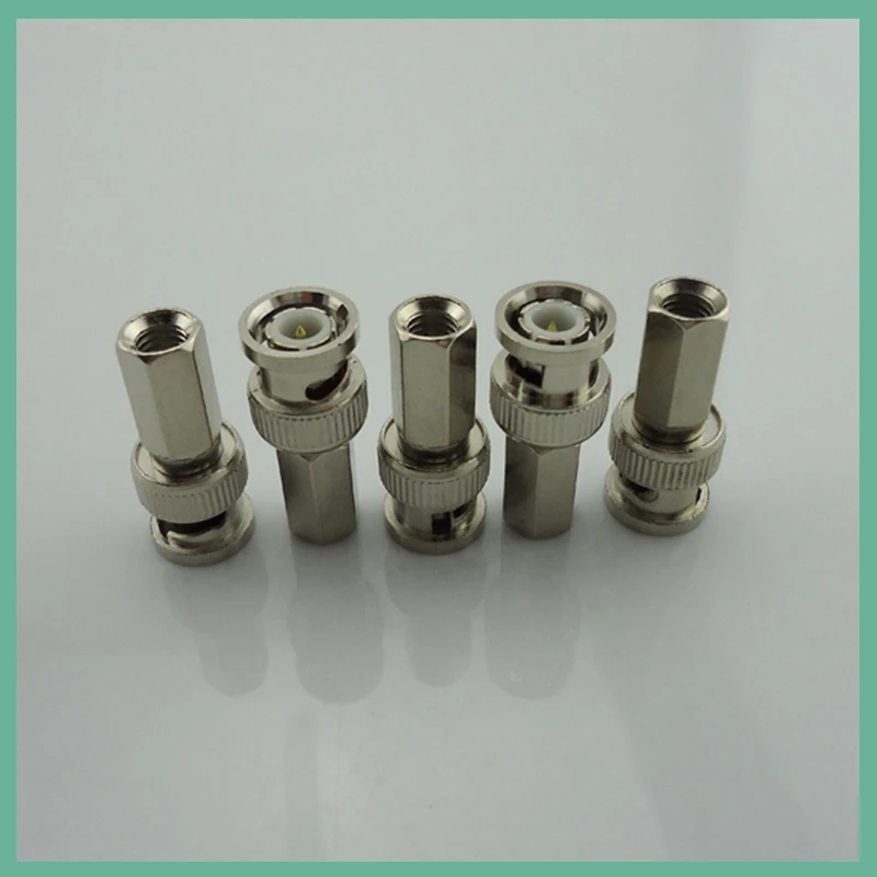 5pcs Twist On BNC Male Plug RF Coax Connector Cable Adapter for CCTV IP Camera Security System E3