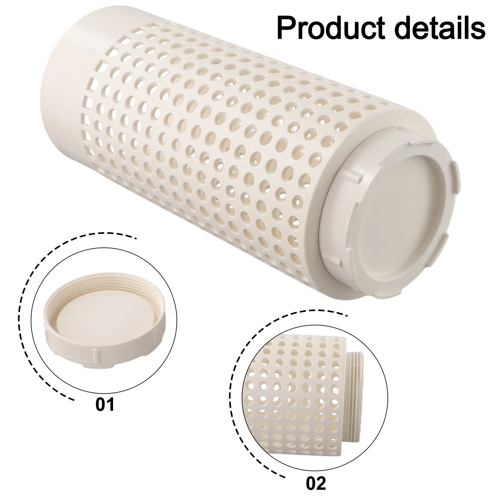 1/2/3pcs Worm Composting Bin With Holes And Lid Space-Saving PVC Composter Tube For Garden Courtyard Lawn Care