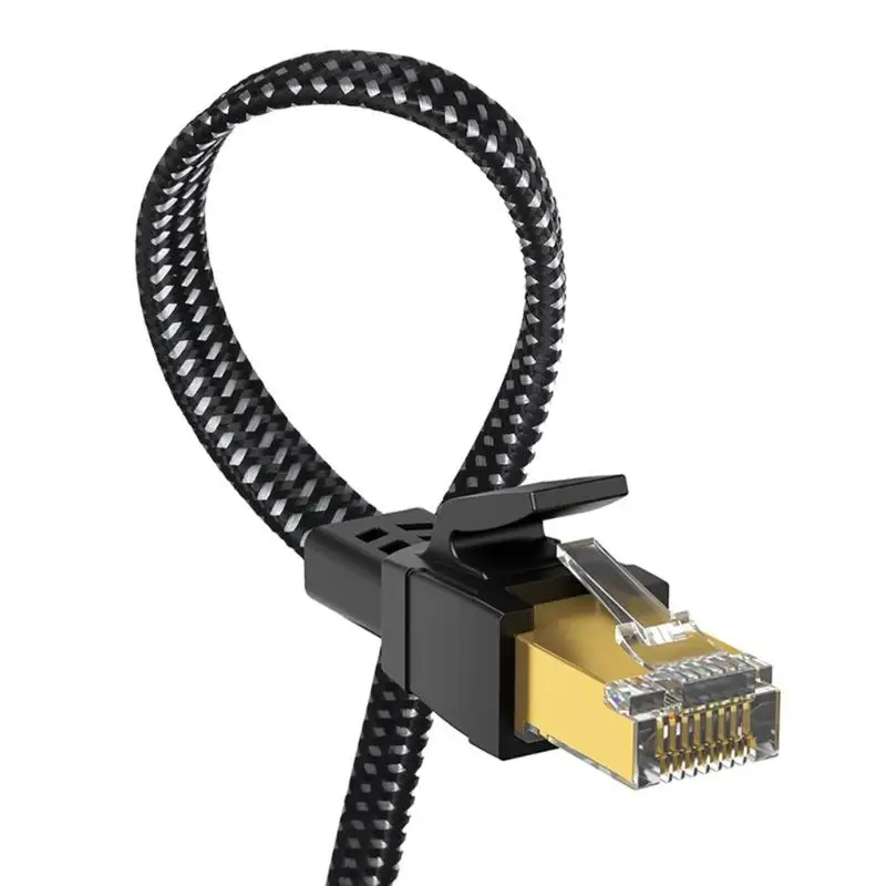 31BA Flexible Flat Cat8 Cable Internet 40 Gbps Transmisión Broteado RJ45 NETWORKING CIEN para servidor y nube
