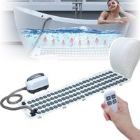 Electric Bathtub Bubble Massage Mattress Waterproof Bath Spa Air Bubble Massage Mat Full Body Bubbling Bath Thermal Massager