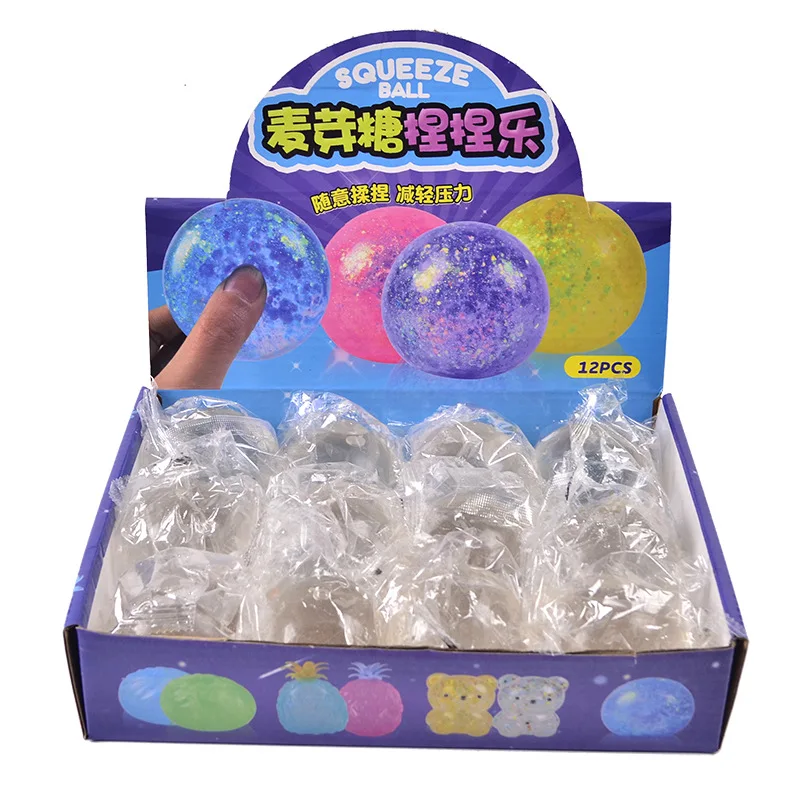 واضح شراب المالتوز الكرة انتعاش بطيء تململ الكبار الاطفال اللعب الإجهاد الإغاثة الإجهاد مقاومة الكرة ضغط هدية المخلص #5