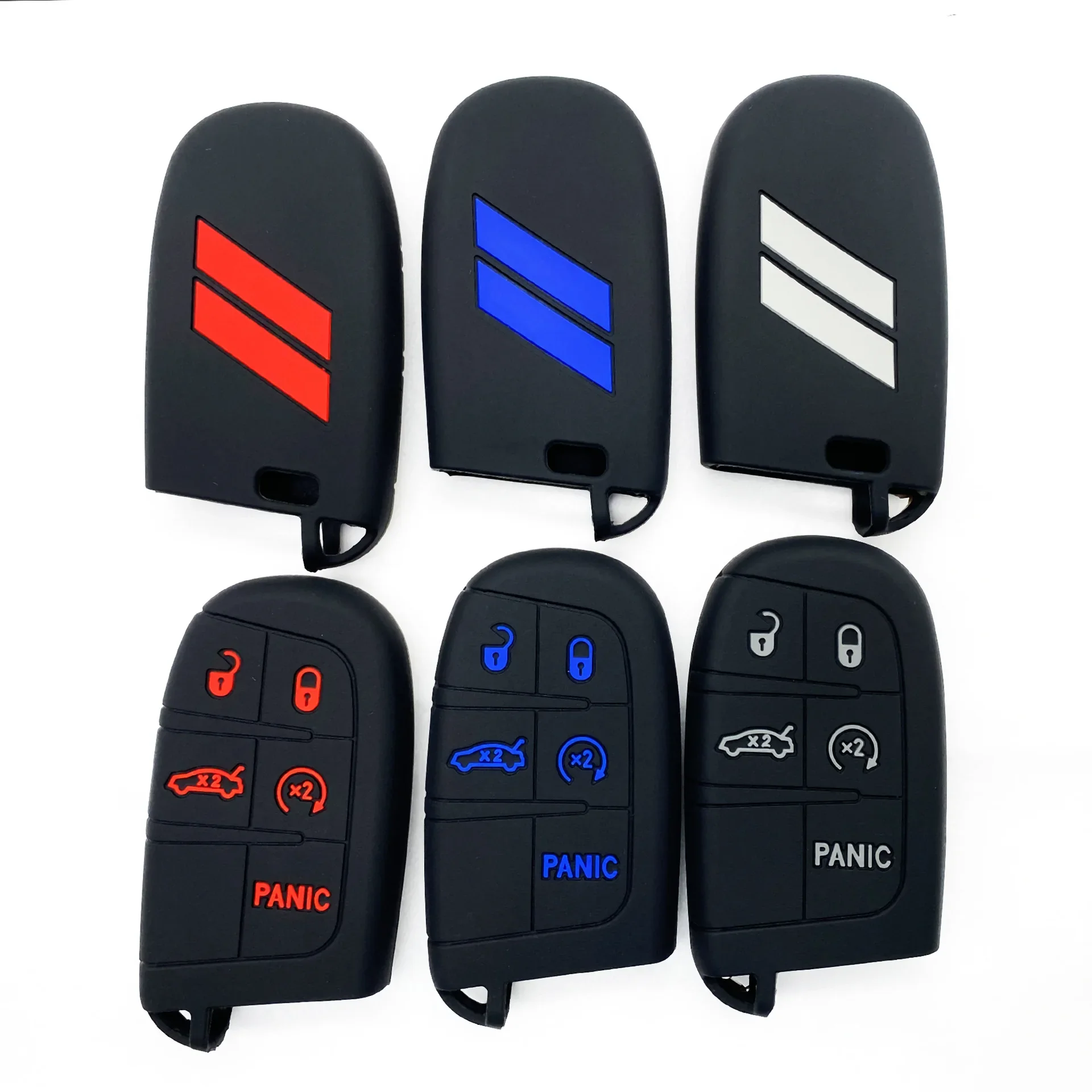 Silikon-Smartkey-Hülle Passend für Jeep Grand Cherokee WK2 2014-2021 Cherokee KL 2014-2023 Dodge Dart 2013-2016 Durango 2014-2026 – Detail 19