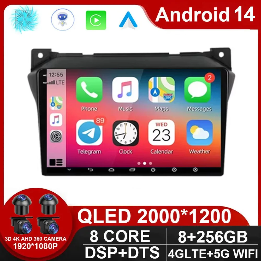 

Android 14 For Suzuki Alto 2009 2010 2011 2012 2013 2014 2015 2016 Multimedia Stereo Car DVD Player Navigation GPS Radio NO DVD