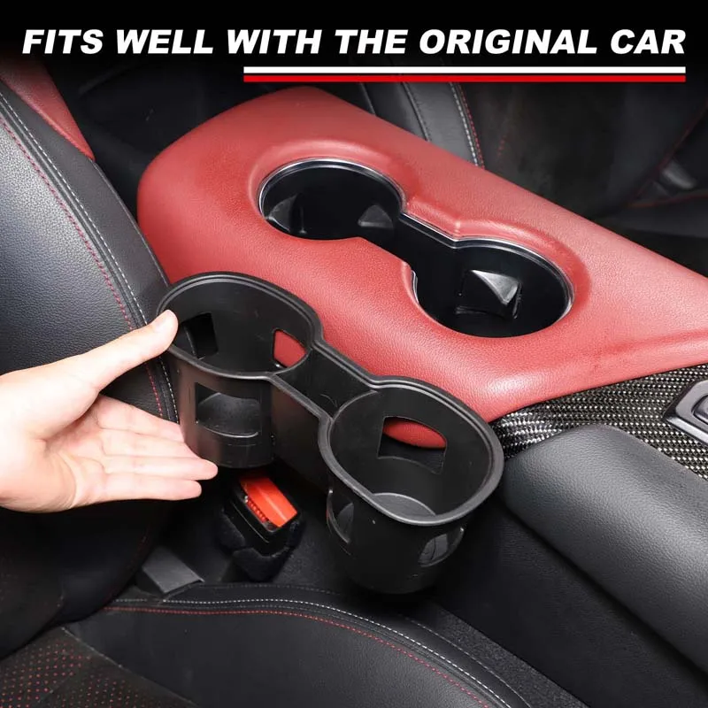 For Toyota GR Supra A90 2019-20224 TPE Black Car Center Console Armrest Cup Holder Storage Box Car Interior Accessories