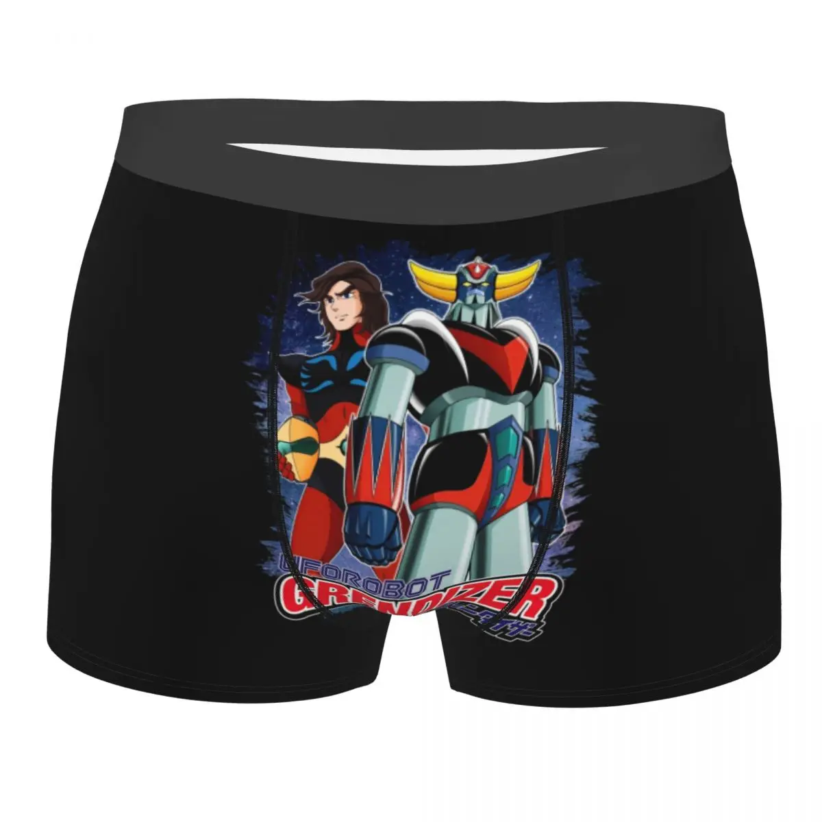 

Cool Goldorak Grendizer Actarus Boxers Shorts Underpants Male Breathbale UFO Robot Goldrake Briefs Underwear