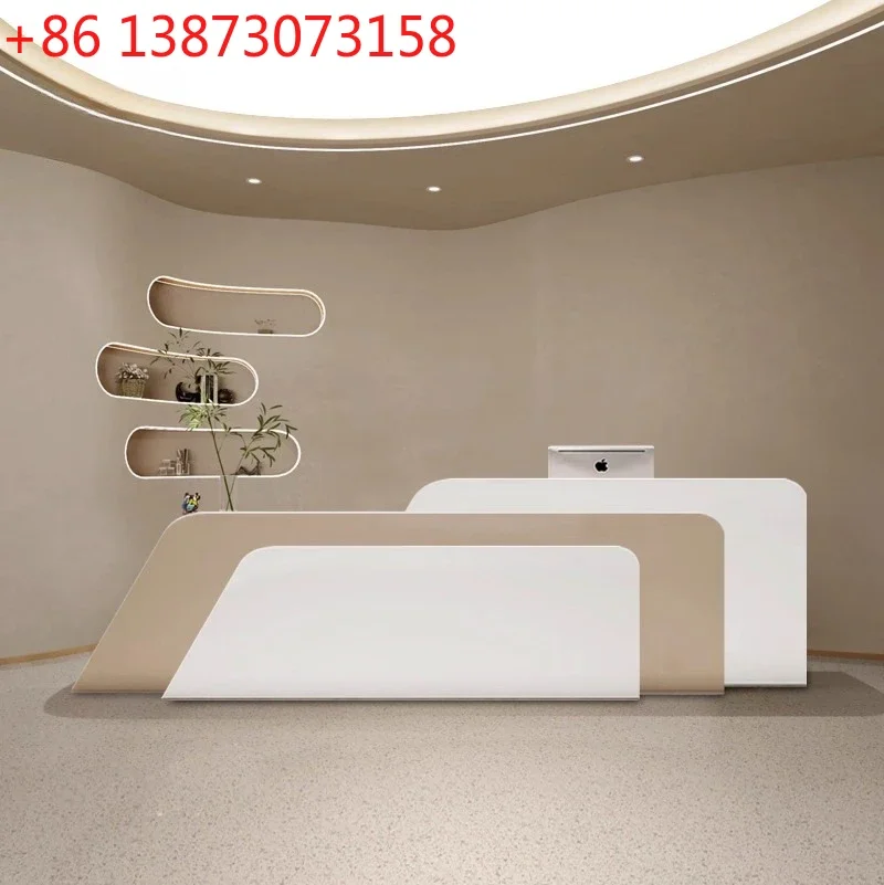 Modern Beauty Salon Reception Desk Yoga Studio Clothing Store checkout page Dance Studio Company Alien Creative Welcome Front