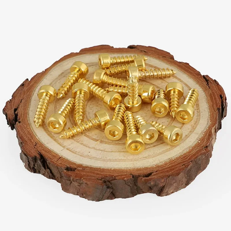 M3 M3.5 M4 M5 Special Screws For Fixing Audio Speakers and Speakers, Grade 8.8 With Hard Gold Hexagonal Self Tapping Screws
