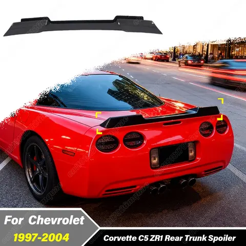 Per Corvette C5 ZR1 Stile Esteso 1997 1998 1999 2000 2001 2002 2003 2004 Automobile Posteriore Centrale Spoiler Bordo Decorazione Kit