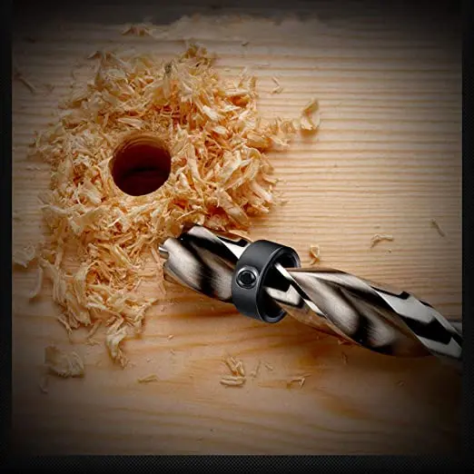 8pcs 3-16mm Woodworking Drill Locator Bit Depth Stop Collars Ring Positioner Drill Locator Wood Drill Bit With Wrench