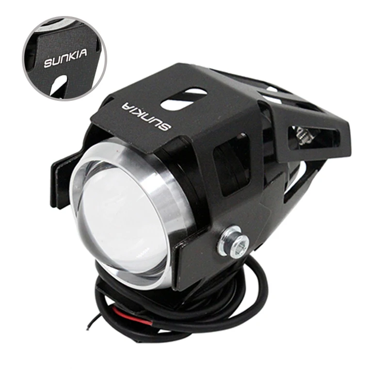 2Pcs/Pair U5 Motor Fog Light 3 Modes Motorbike LED Driving Light 3000LM CREE Chip Waterproof Motorcycle LED Headlight