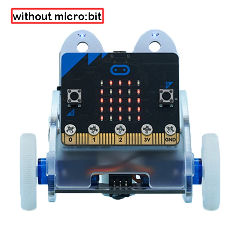 Pierścień: bit car v2 dla micro:bit (bez micro:bit) programowanie graficzne edukacyjny Robot samochodowy dla dzieci Stem Mini zestaw z robotem