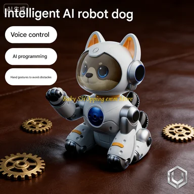 Robot AI à commande vocale avec geste amusant, jouet pour animaux de compagnie, mises à niveau pour garçons et filles, temps de jeu, nouveauté 2025 23GD