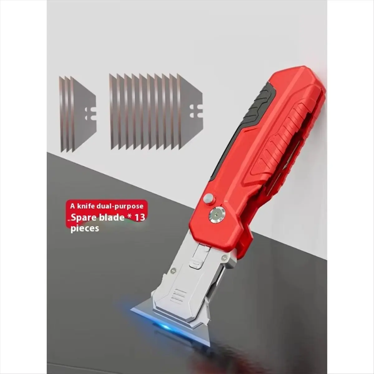 STOCK-Utility Spatula Folding Dual Purpose Cable Stripping Heavy Duty Thickened Wire Stripping Portable Manual Utility Knifes