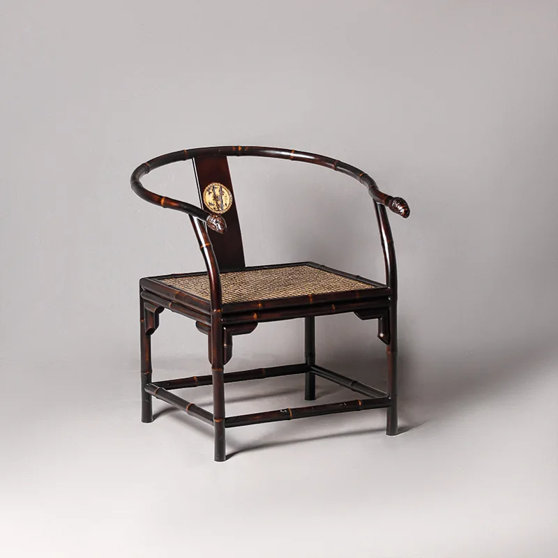 Furniture Armchair Antique Chinese Leisure Chair Classical Tea Set Back Guest Chair
